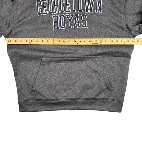 Georgetown Hoyas Hoodie Sweatshirt Mens Large L Gray Pullover University - Picture 8 of 10